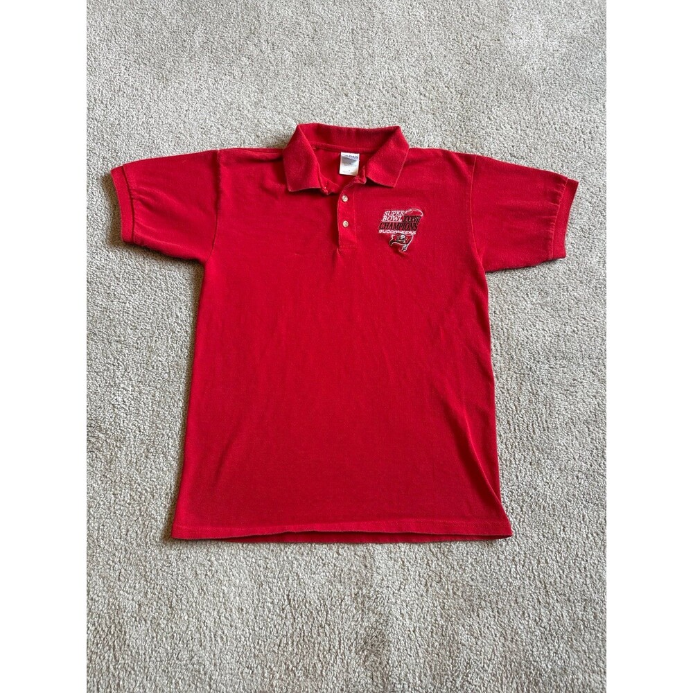 Vintage Tampa Bay Buccaneers 2002 Super Bowl Champions Men’s Polo Shirt Size M
